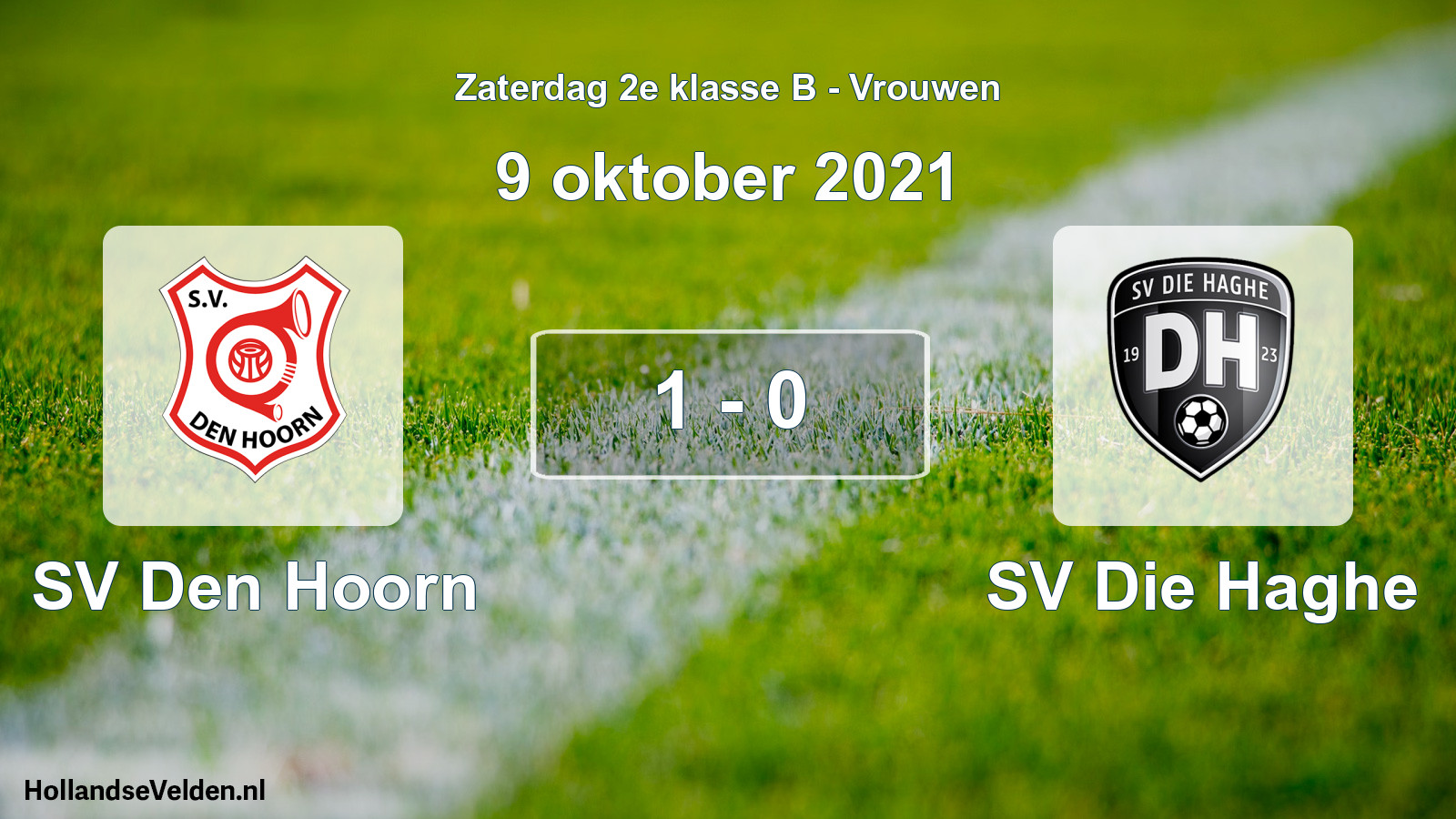 Total number of matches played: SV Den Hoorn - SV Die Haghe 1 - 0 (9 October 2021)