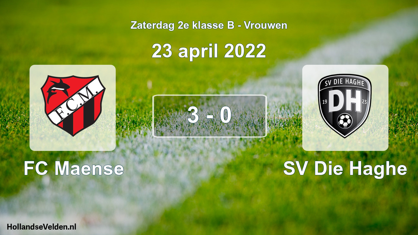 Total number of matches played: FC Maense - SV Die Haghe 3 - 0 (23 April 2022)