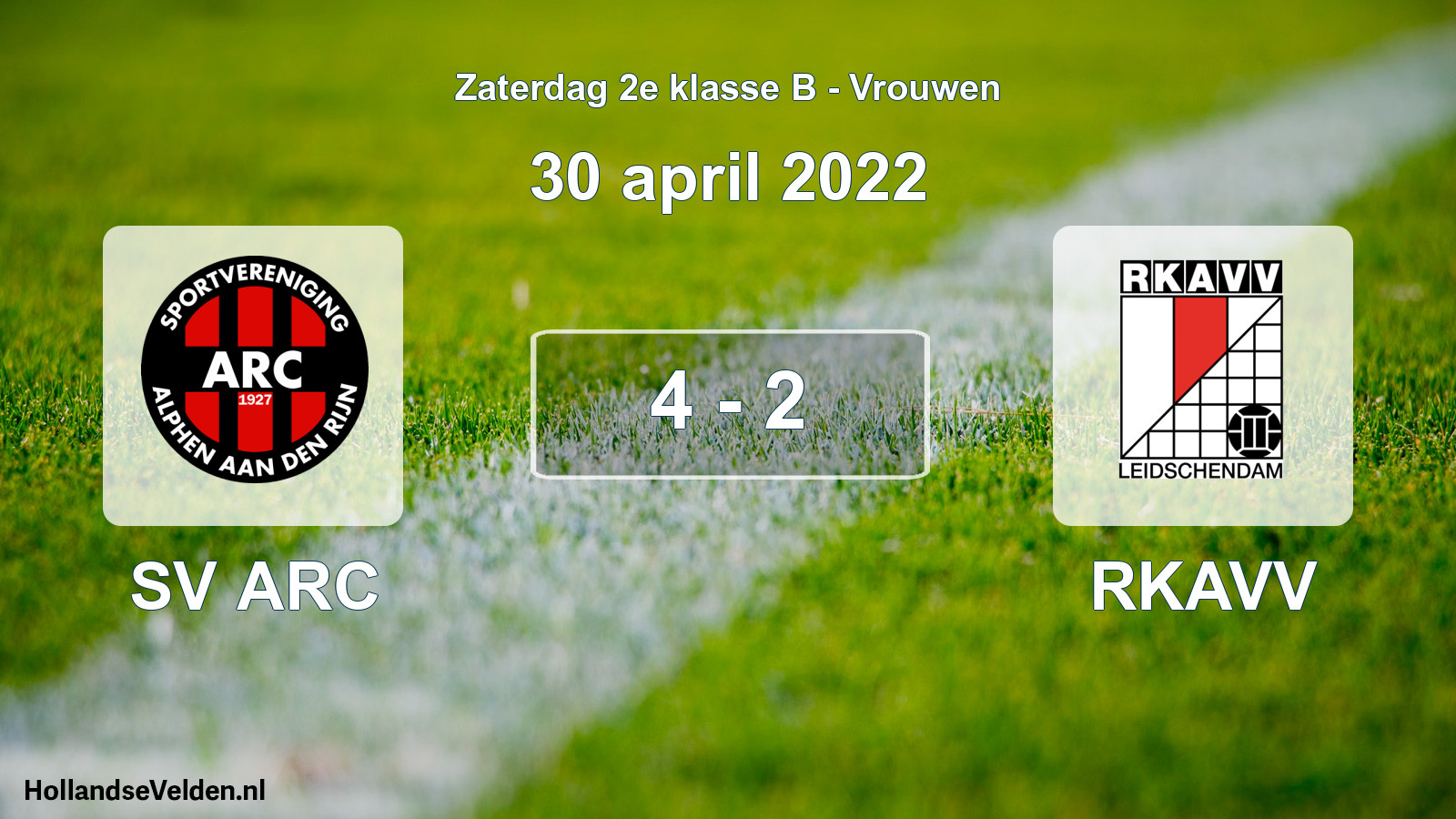 Total number of matches played: SV ARC - RKAVV 4 - 2 (30 April 2022)