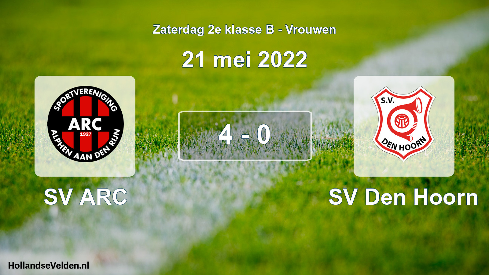 Total number of matches played: SV ARC - SV Den Hoorn 4 - 0 (21 May 2022)