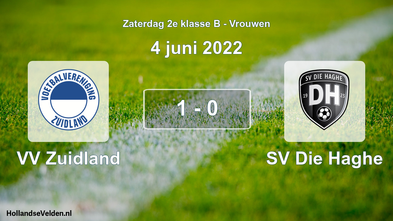 Total number of matches played: VV Zuidland - SV Die Haghe 1 - 0 (4 June 2022)