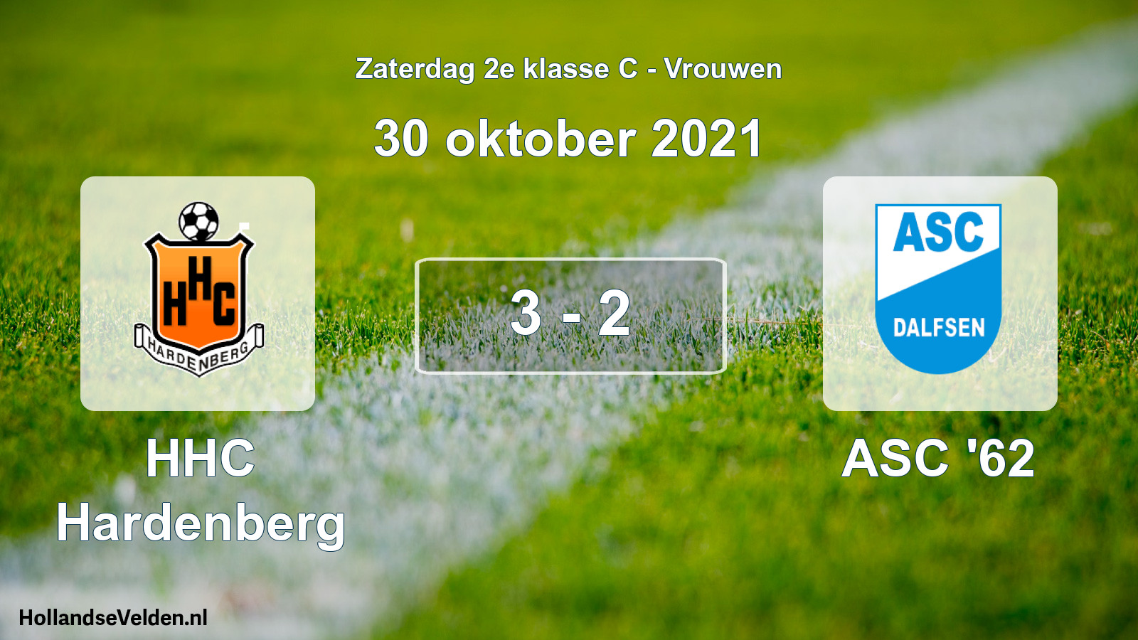 Total number of matches played: HHC Hardenberg - ASC '62 3 - 2 (30 October 2021)