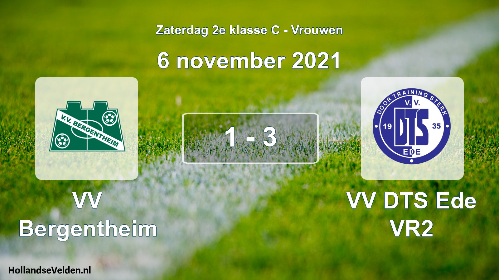 Total number of matches played: VV Bergentheim - VV DTS Ede VR2 1 - 3 (6 November 2021)