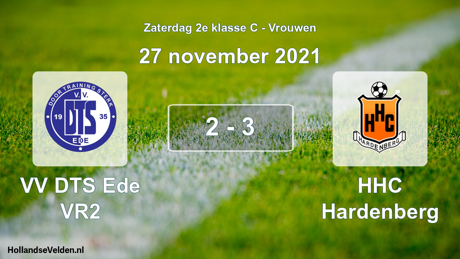 Total number of matches played: VV DTS Ede VR2 - HHC Hardenberg 2 - 3 (27 November 2021)