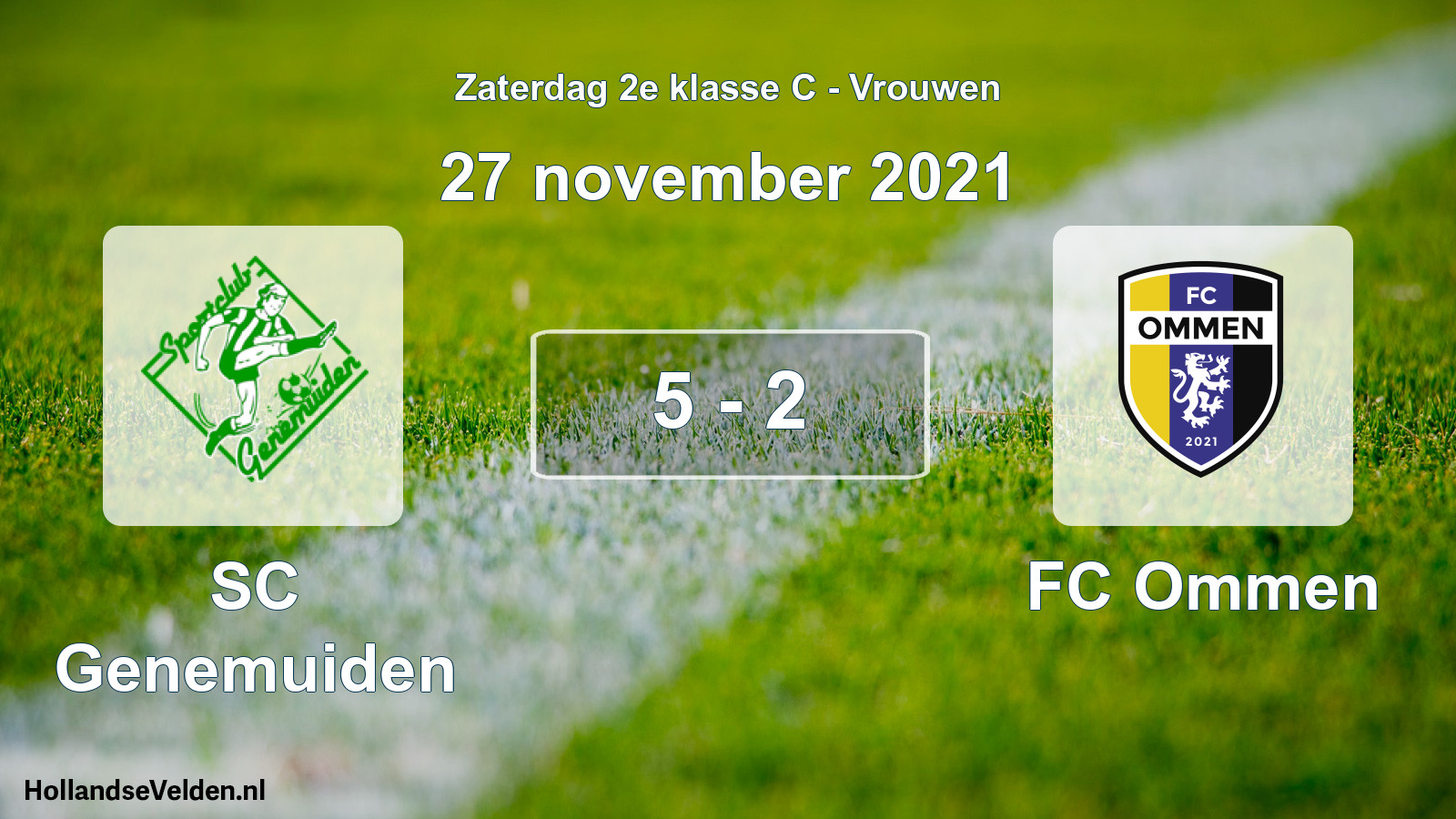 Total number of matches played: SC Genemuiden - FC Ommen 5 - 2 (27 November 2021)