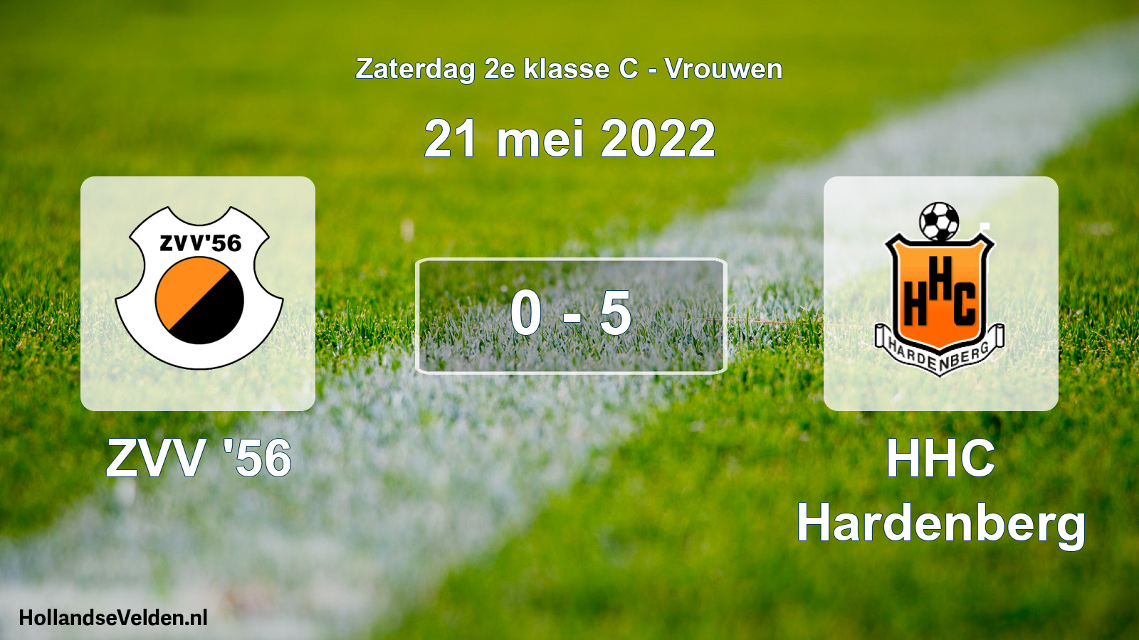 Total number of matches played: ZVV '56 - HHC Hardenberg 0 - 5 (21 May 2022)
