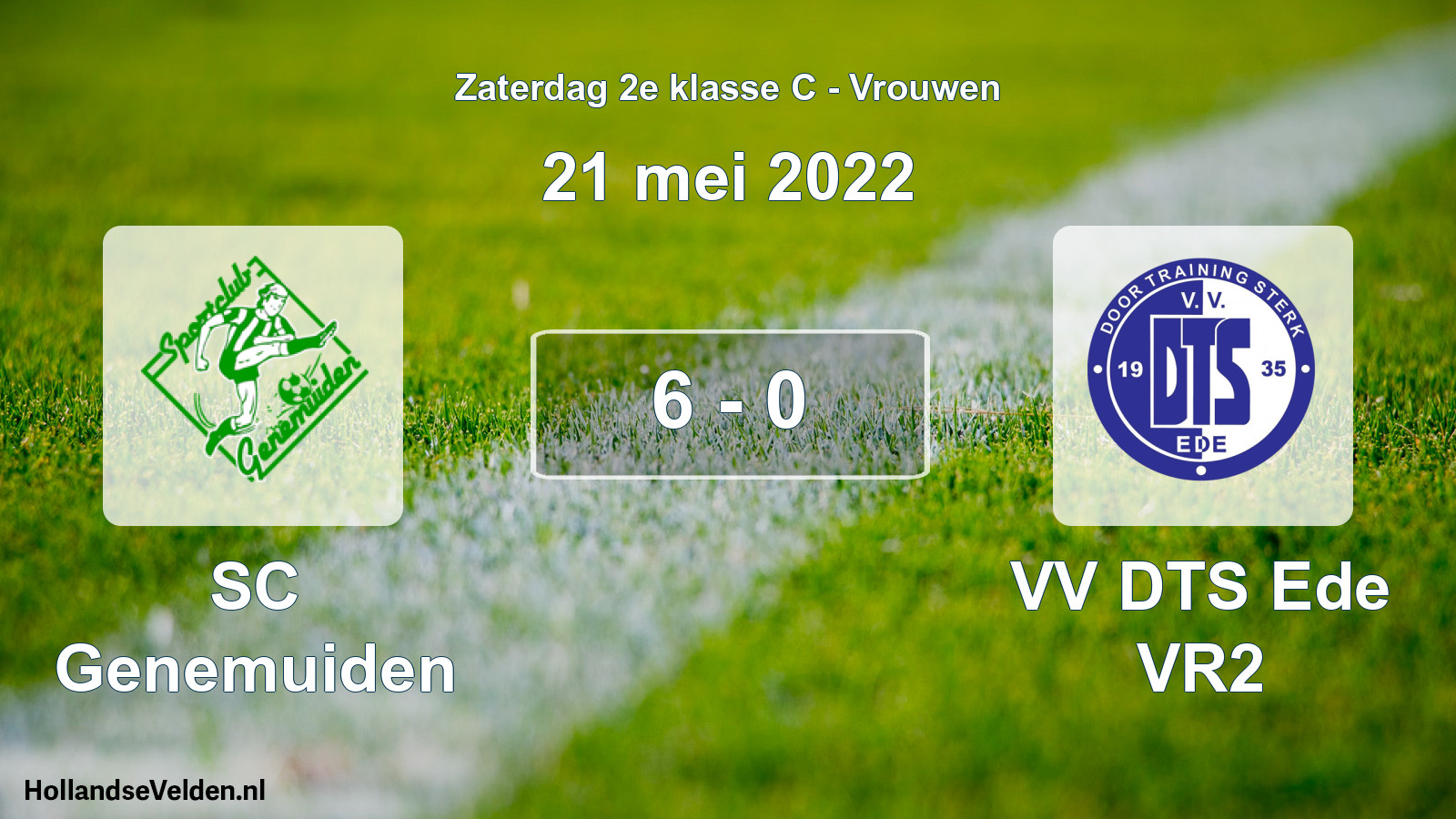 Total number of matches played: SC Genemuiden - VV DTS Ede VR2 6 - 0 (21 May 2022)