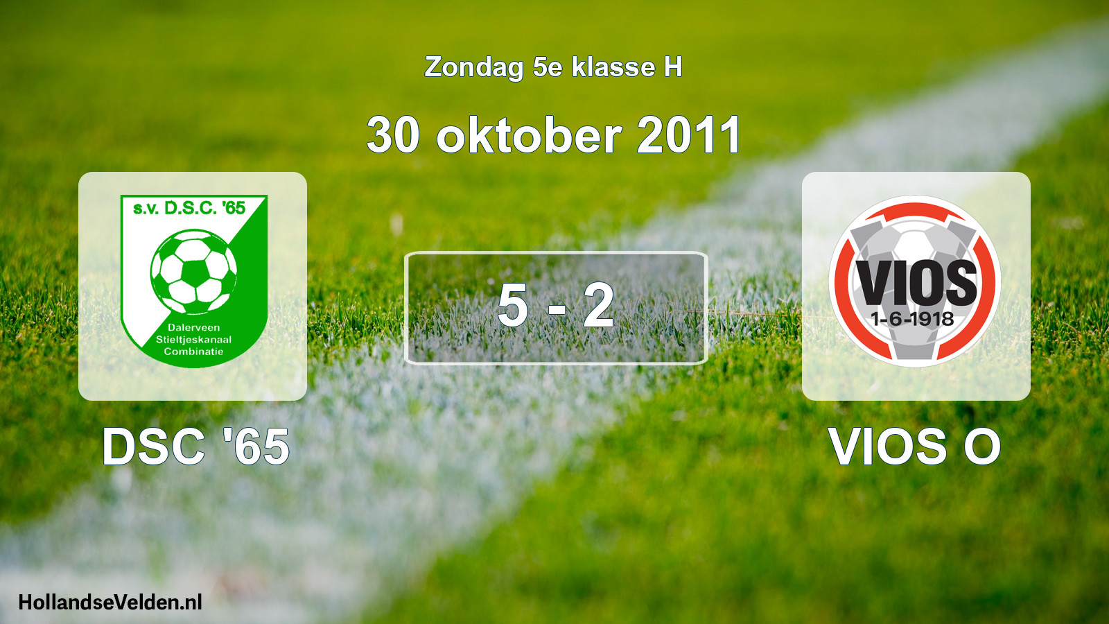 Total number of matches played: DSC '65 - VIOS O 5 - 2 (30 October 2011)