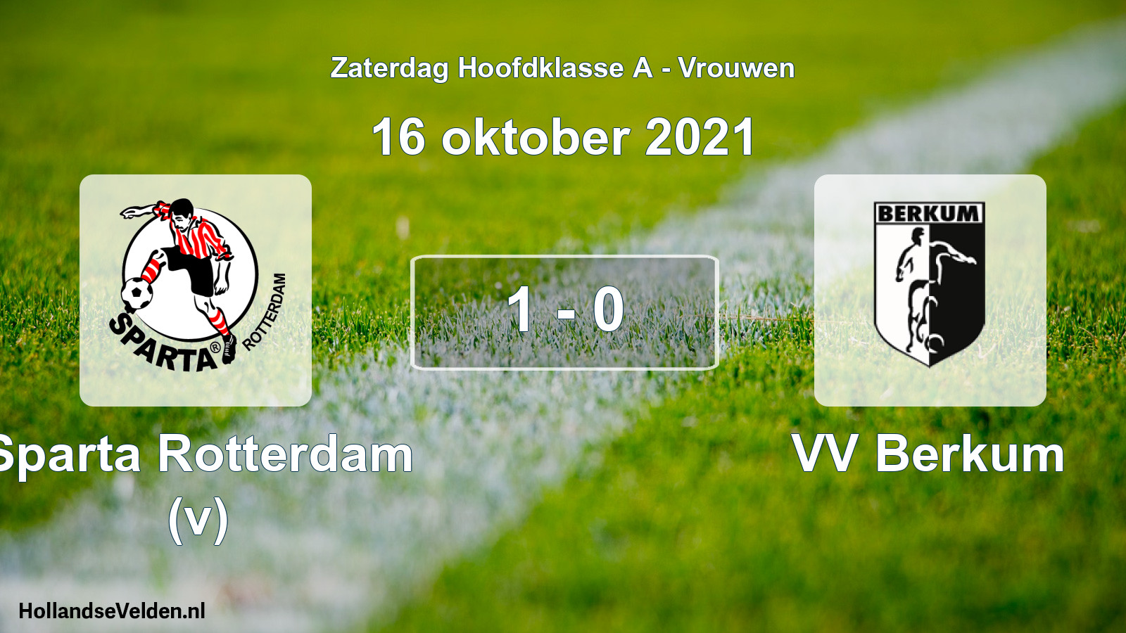 Total number of matches played: Sparta Rotterdam (v) - VV Berkum 1 - 0 (16 October 2021)