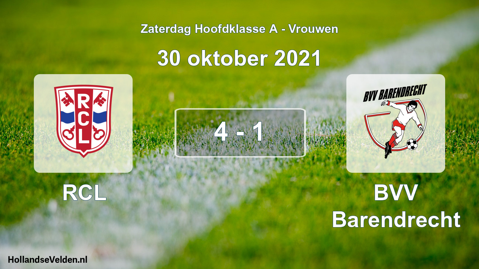 Total number of matches played: RCL - BVV Barendrecht 4 - 1 (30 October 2021)