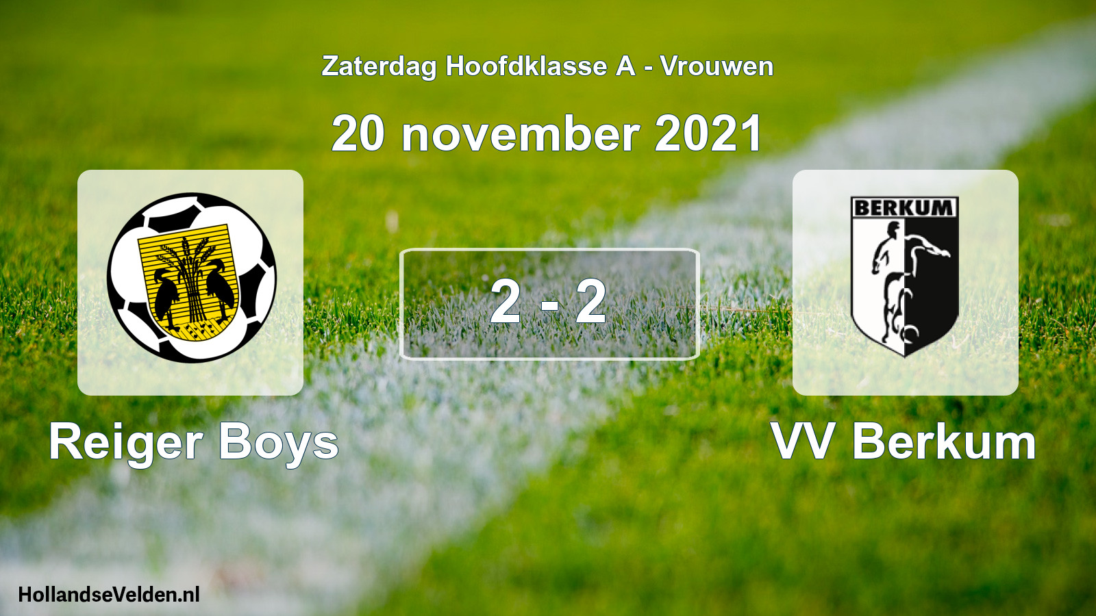 Total number of matches played: Reiger Boys - VV Berkum 2 - 2 (20 November 2021)