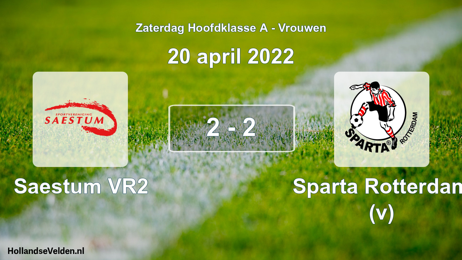 Total number of matches played: Saestum VR2 - Sparta Rotterdam (v) 2 - 2 (20 April 2022)