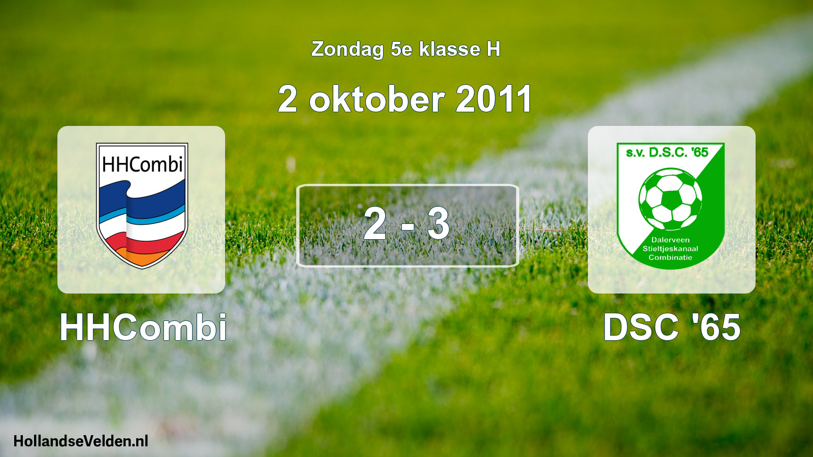Total number of matches played: HHCombi - DSC '65 2 - 3 (2 October 2011)