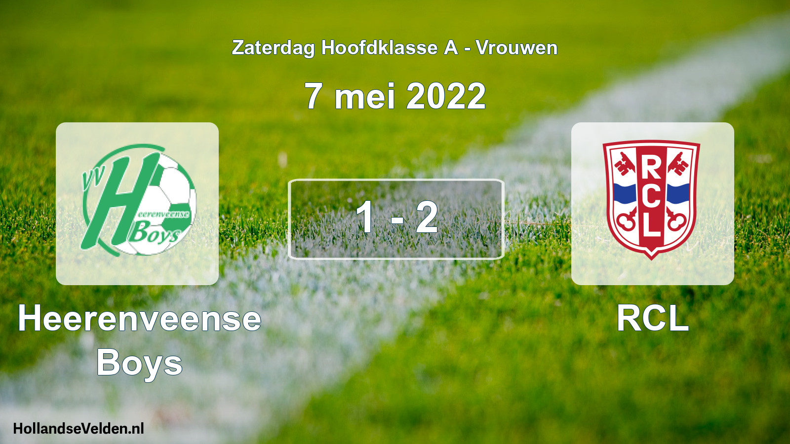 Total number of matches played: Heerenveense Boys - RCL 1 - 2 (7 May 2022)