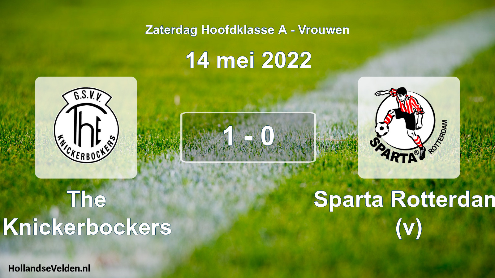 Total number of matches played: The Knickerbockers - Sparta Rotterdam (v) 1 - 0 (14 May 2022)