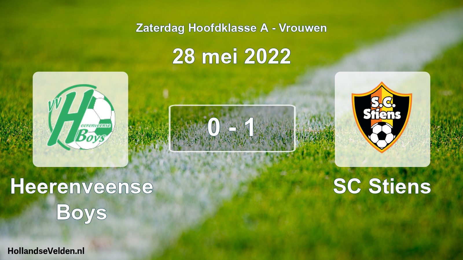 Total number of matches played: Heerenveense Boys - SC Stiens 0 - 1 (28 May 2022)