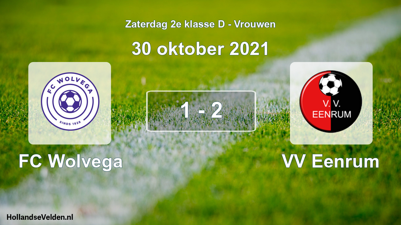 Total number of matches played: FC Wolvega - VV Eenrum 1 - 2 (30 October 2021)