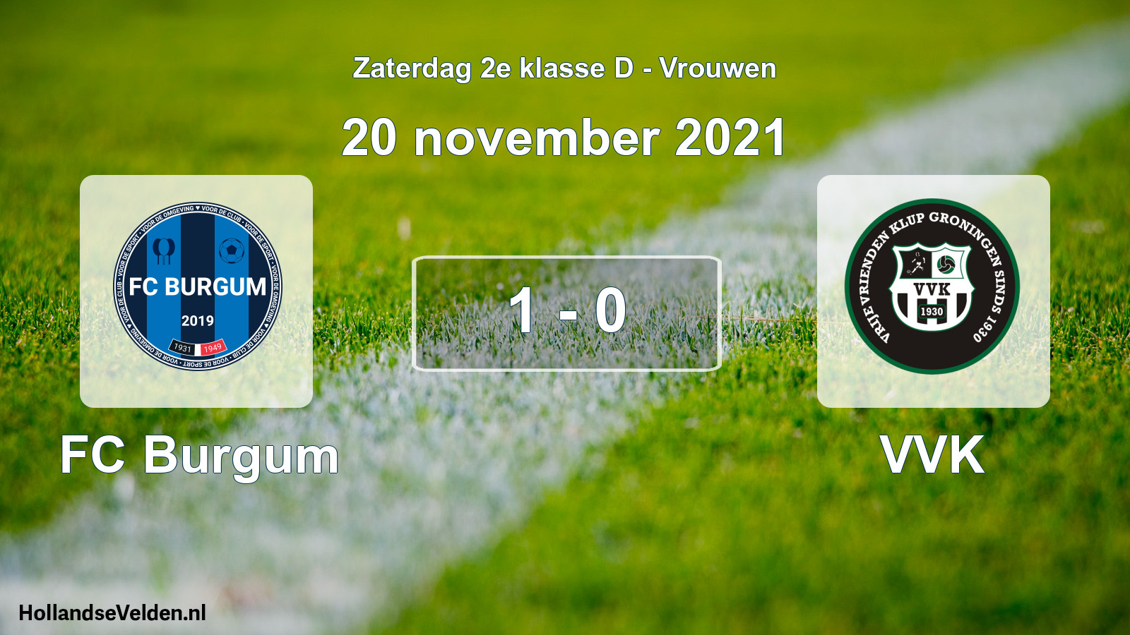 Total number of matches played: FC Burgum - VVK 1 - 0 (20 November 2021)