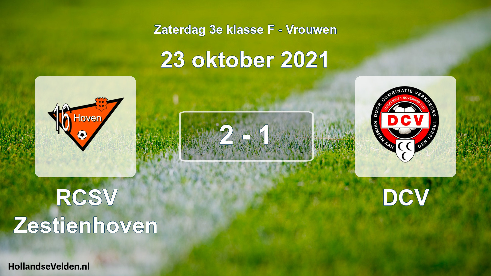 Total number of matches played: RCSV Zestienhoven - DCV 2 - 1 (23 October 2021)