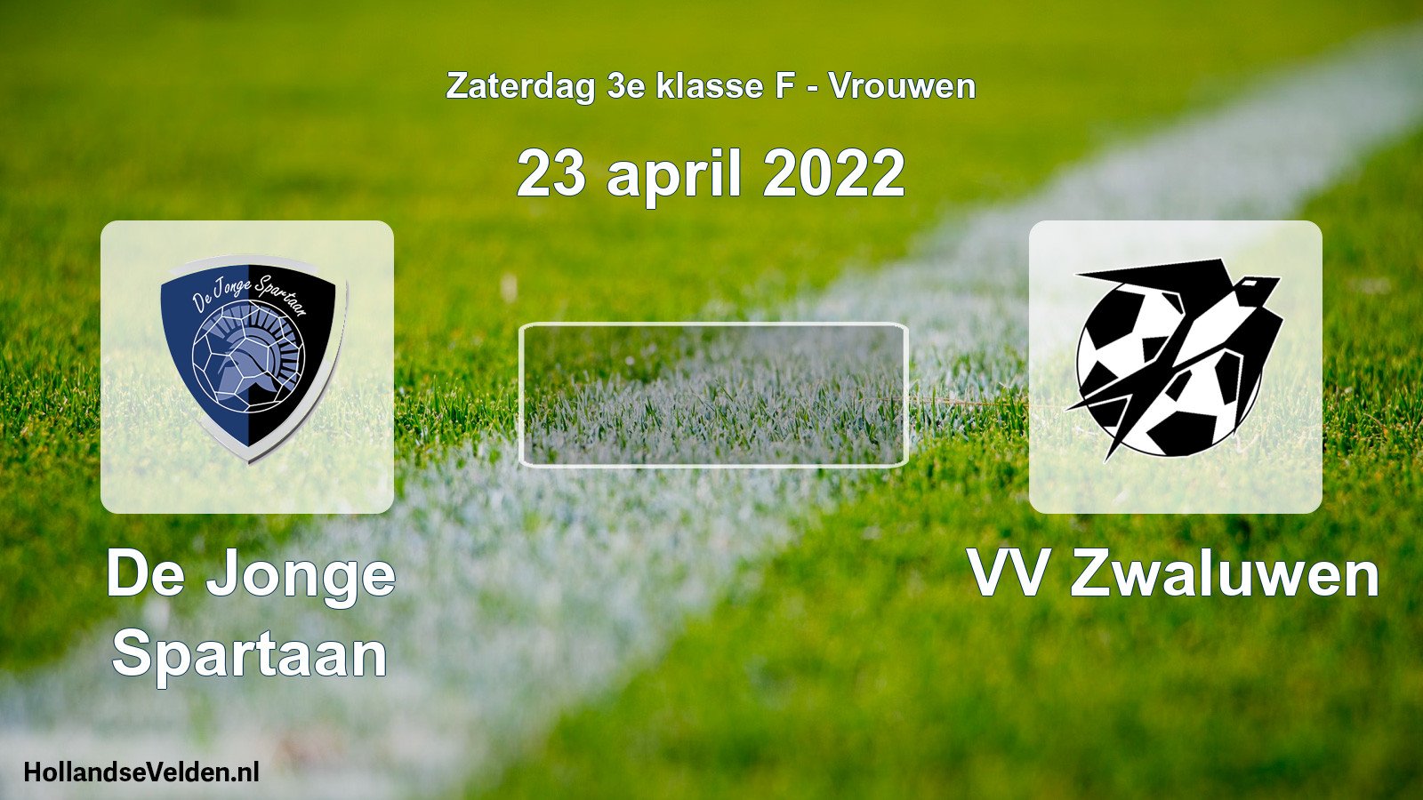 Scheduled Match: De Jonge Spartaan - VV Zwaluwen (23 April 2022)