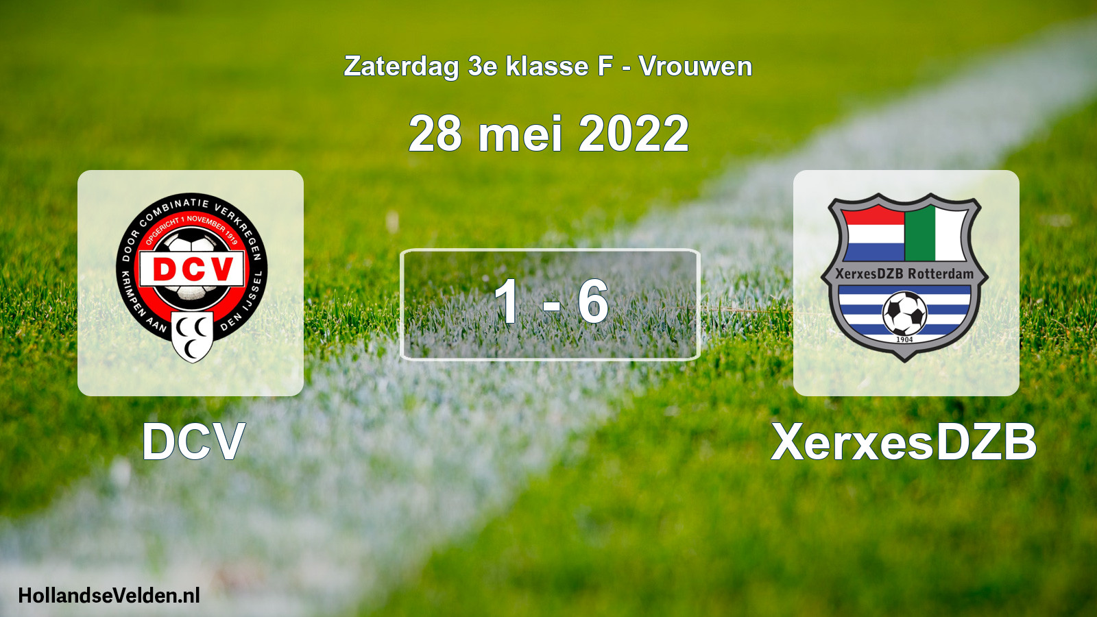 Total number of matches played: DCV - XerxesDZB 1 - 6 (28 May 2022)