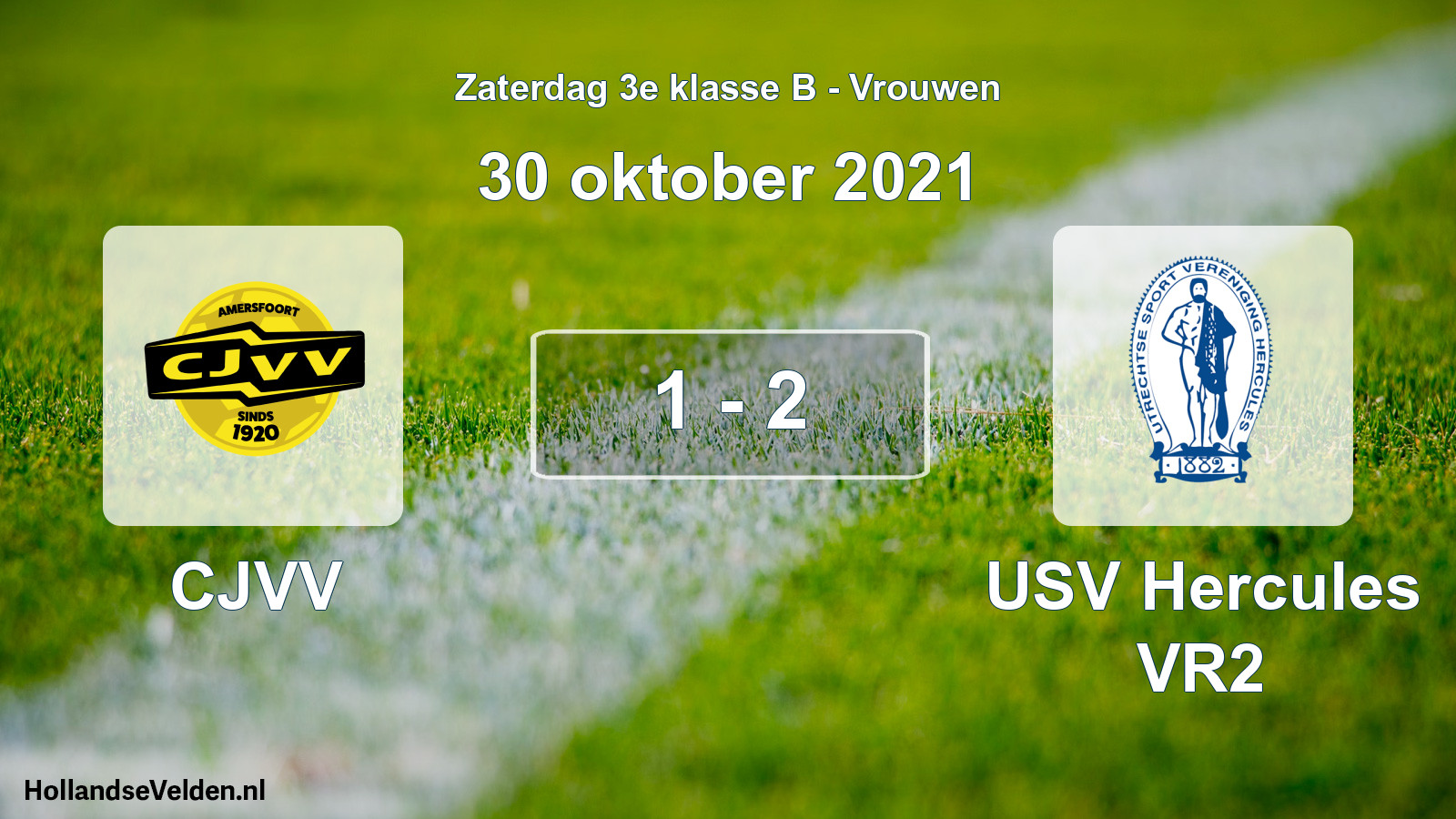 Gespeelde wedstrijd: CJVV - USV Hercules VR2 1 - 2 (30 oktober 2021)