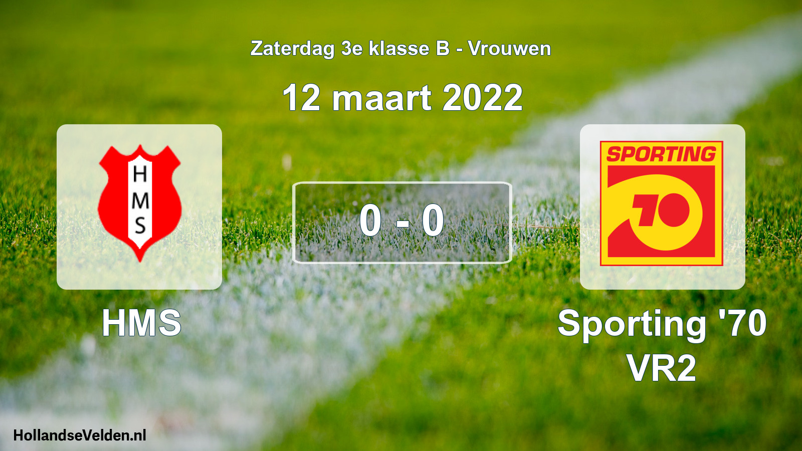 Gespeelde wedstrijd: HMS - Sporting '70 VR2 0 - 0 (12 maart 2022)