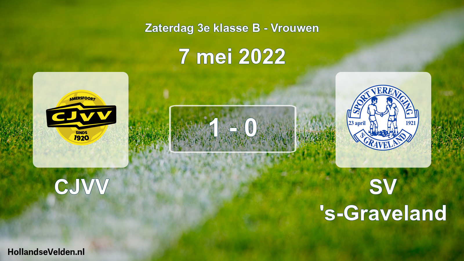 Gespeelde wedstrijd: CJVV - SV 's-Graveland 1 - 0 (7 mei 2022)