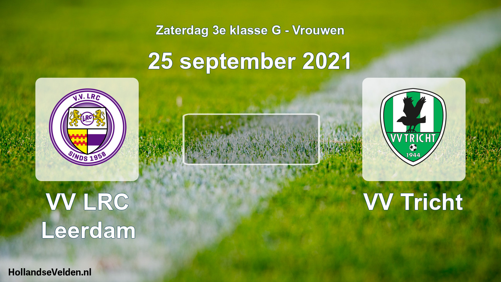 Scheduled Match: VV LRC Leerdam - VV Tricht (25 September 2021)