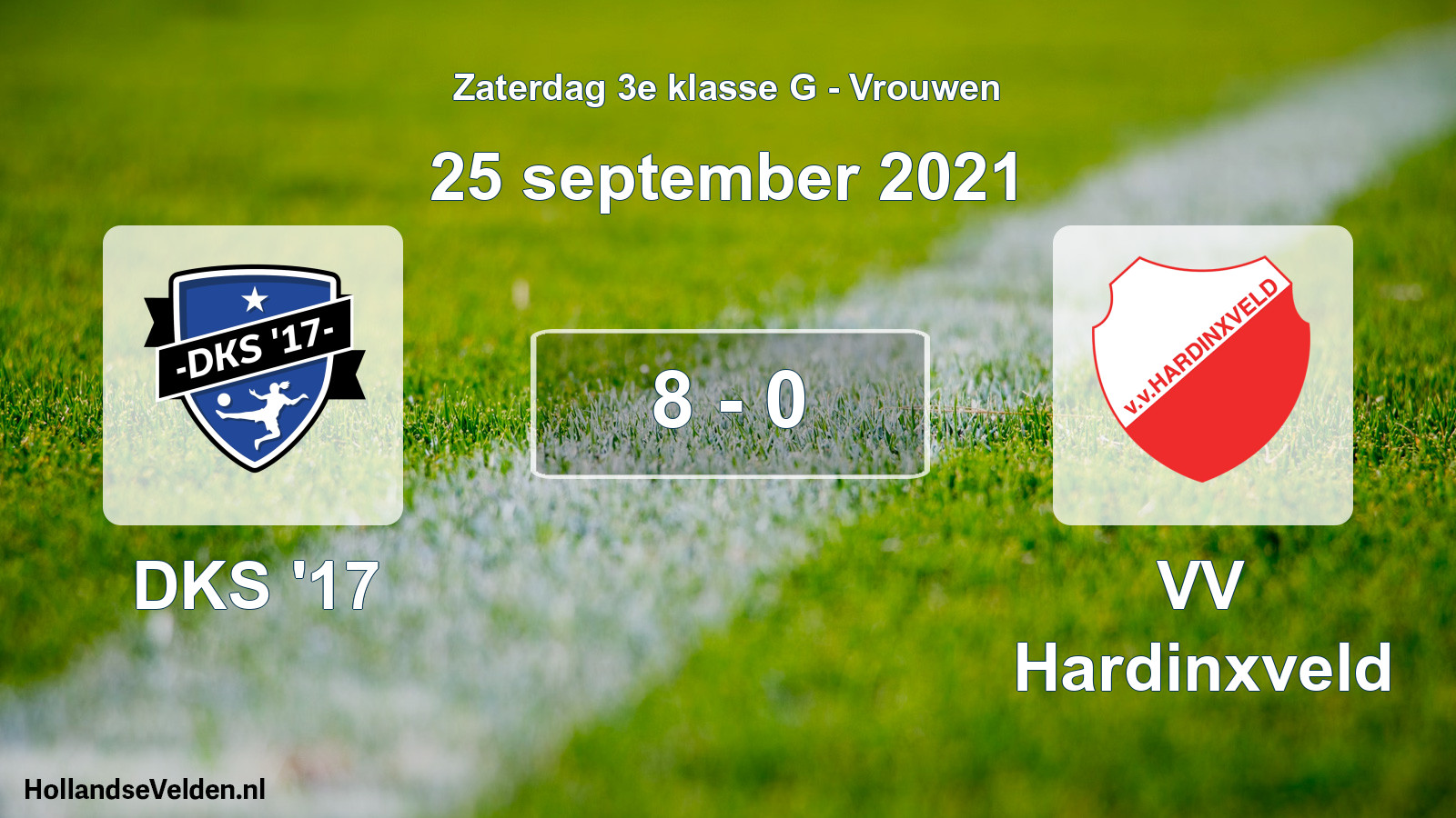 Total number of matches played: DKS '17 - VV Hardinxveld 8 - 0 (25 September 2021)