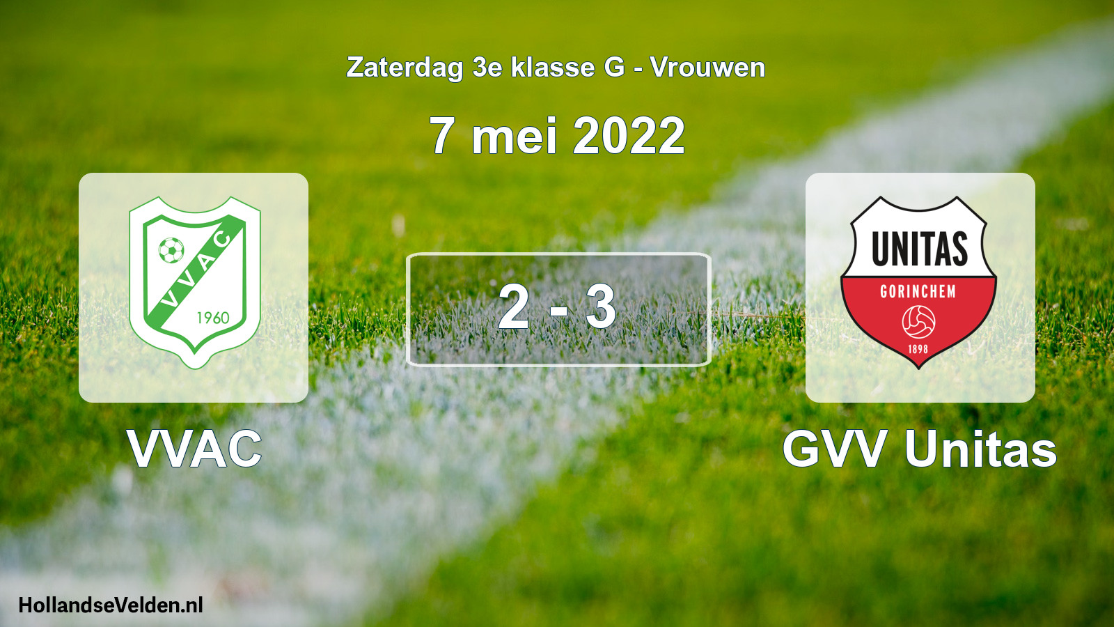 Total number of matches played: VVAC - GVV Unitas 2 - 3 (7 May 2022)