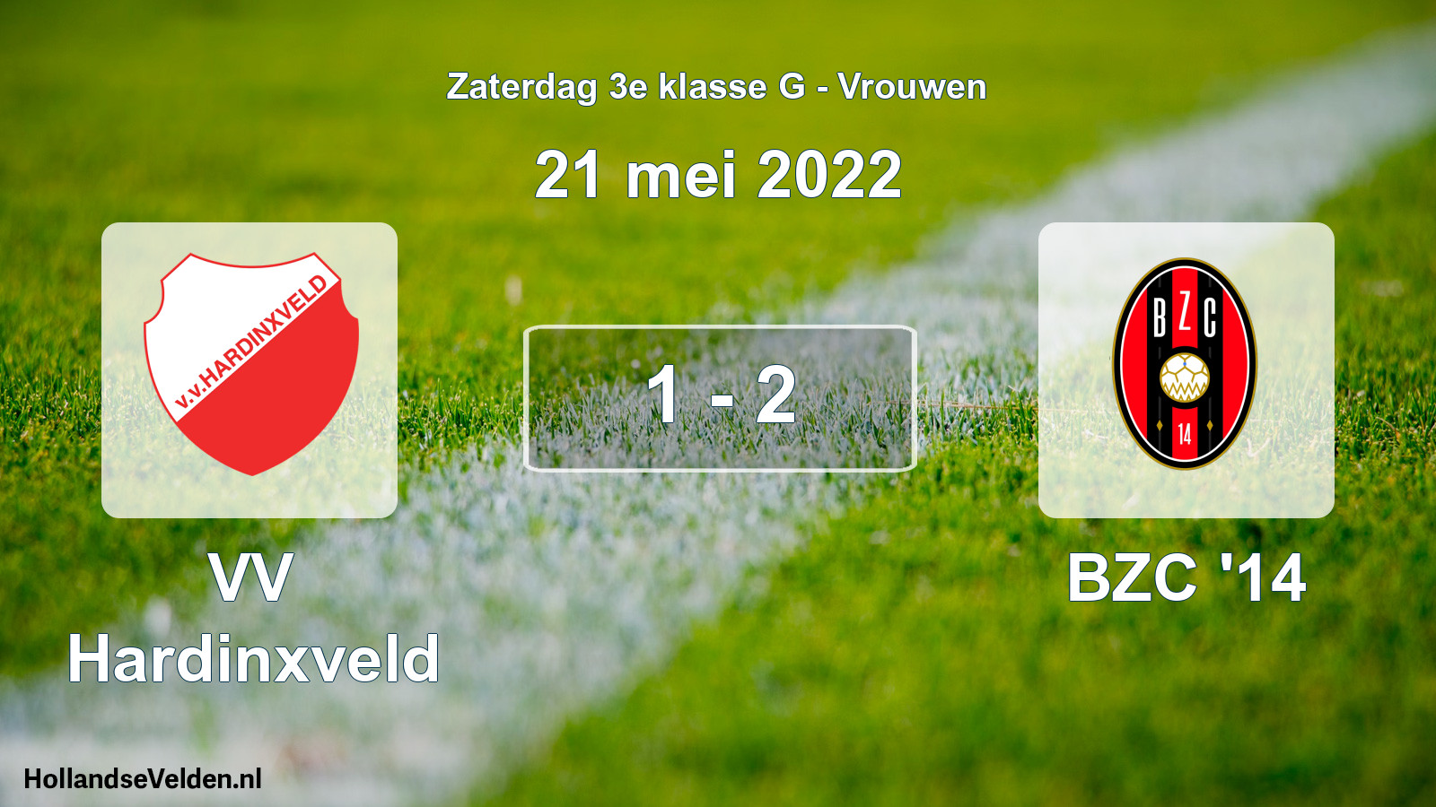 Total number of matches played: VV Hardinxveld - BZC '14 1 - 2 (21 May 2022)