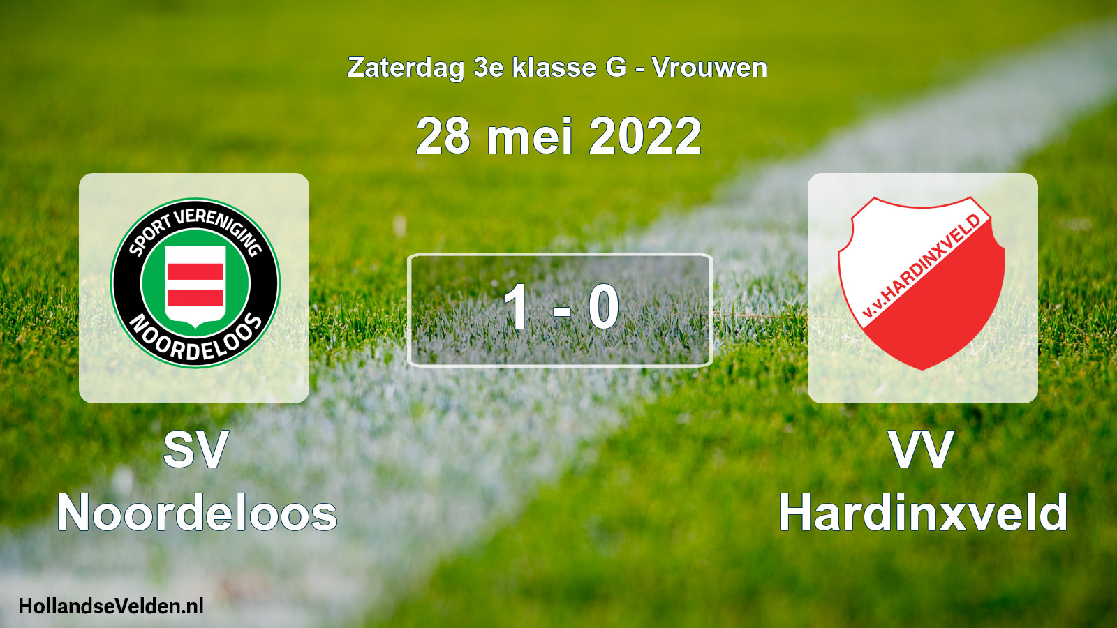 Total number of matches played: SV Noordeloos - VV Hardinxveld 1 - 0 (28 May 2022)