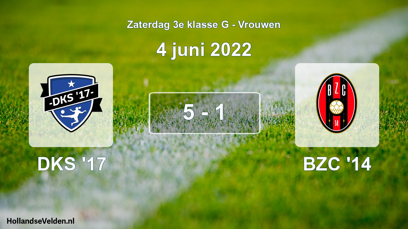 Total number of matches played: DKS '17 - BZC '14 5 - 1 (4 June 2022)