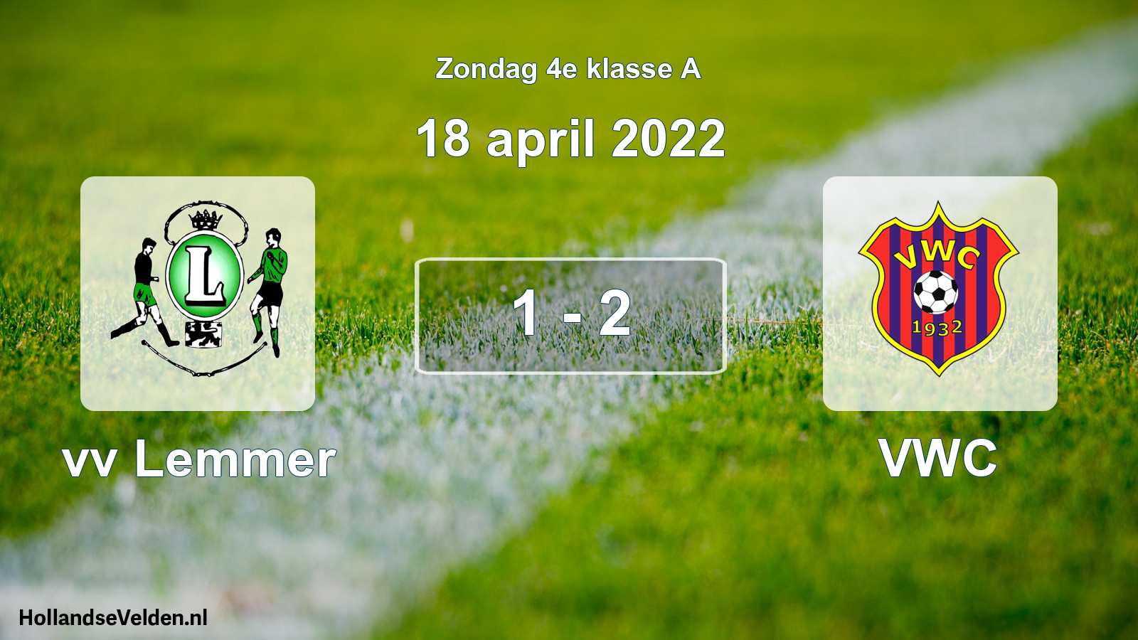 Total number of matches played: vv Lemmer - VWC 1 - 2 (18 April 2022)