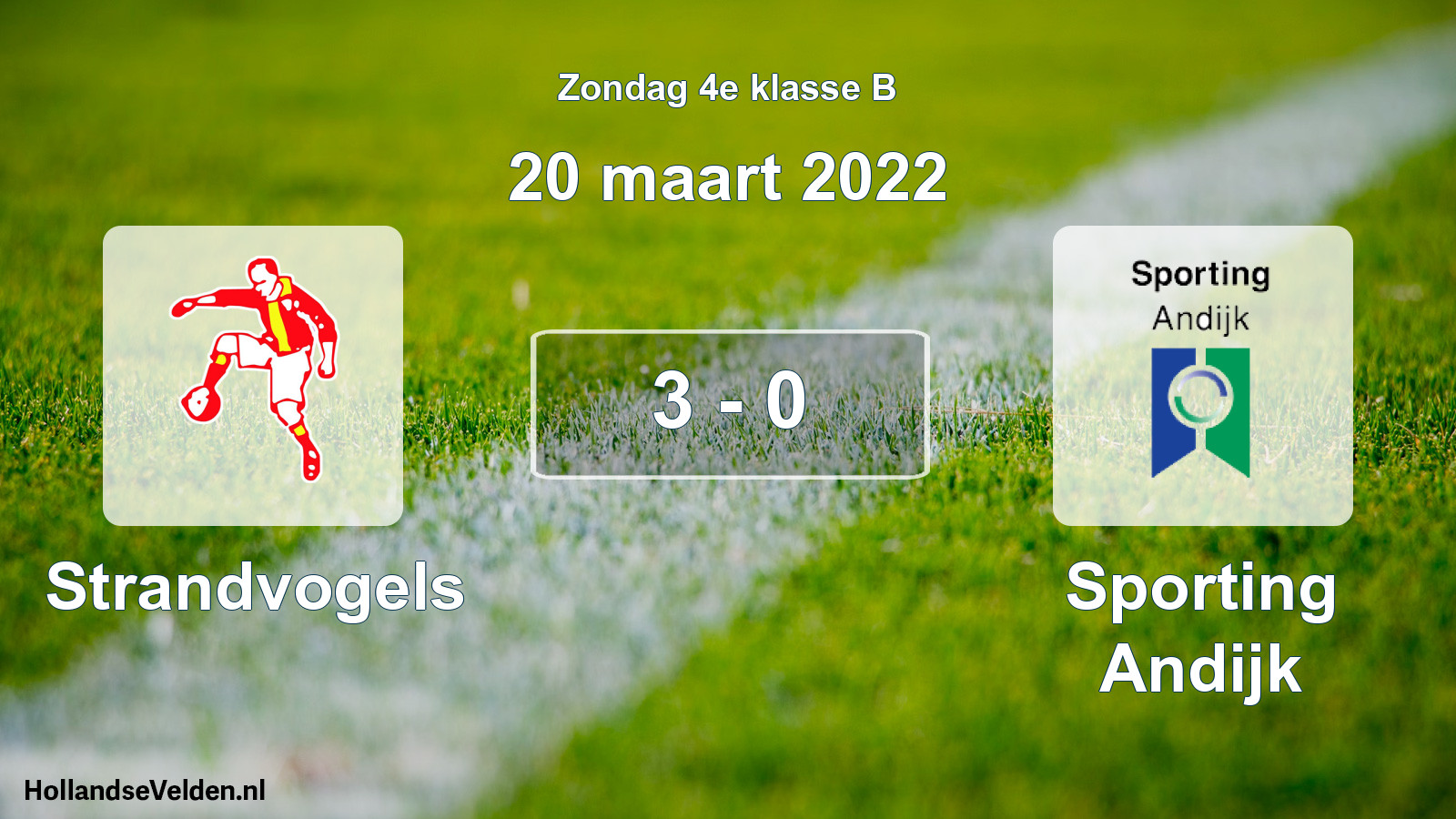 Total number of matches played: Strandvogels - Sporting Andijk 3 - 0 (20 March 2022)