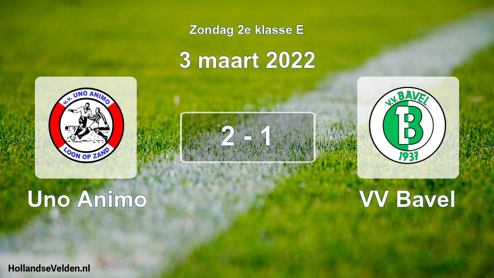 Total number of matches played: Uno Animo - VV Bavel 2 - 1 (3 March 2022)