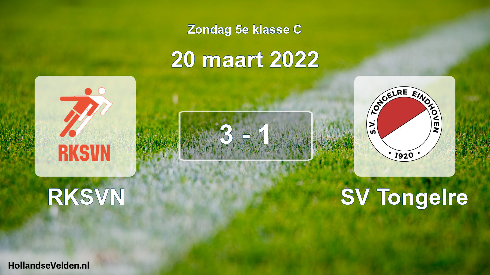 Total number of matches played: RKSVN - SV Tongelre 3 - 1 (20 March 2022)