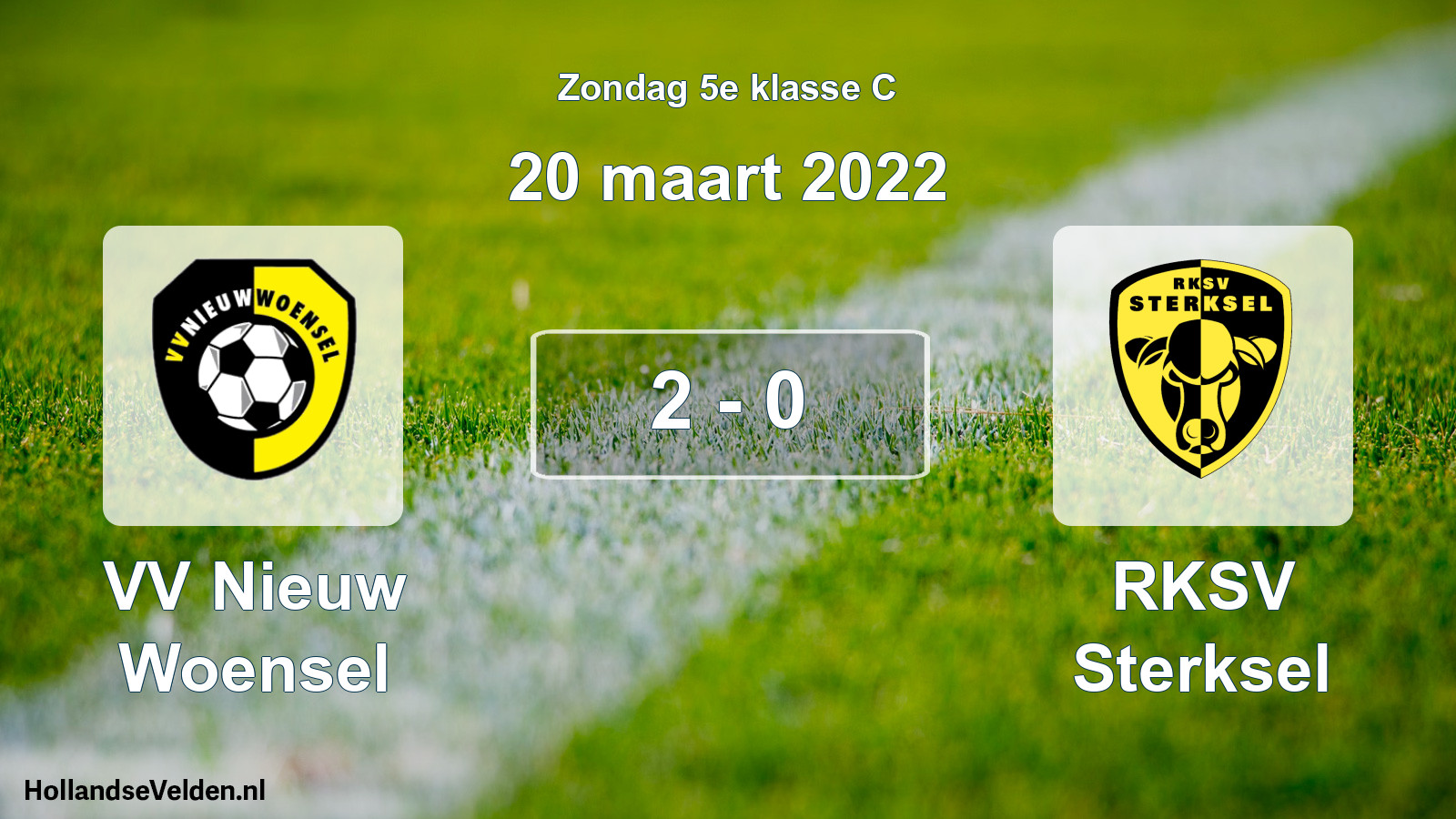 Total number of matches played: VV Nieuw Woensel - RKSV Sterksel 2 - 0 (20 March 2022)