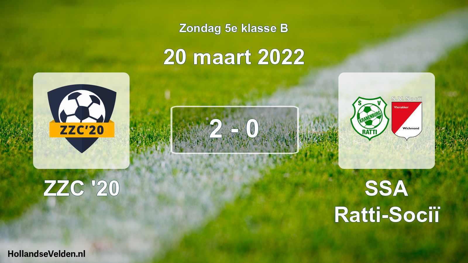 Total number of matches played: ZZC '20 - SSA Ratti-Sociï 2 - 0 (20 March 2022)
