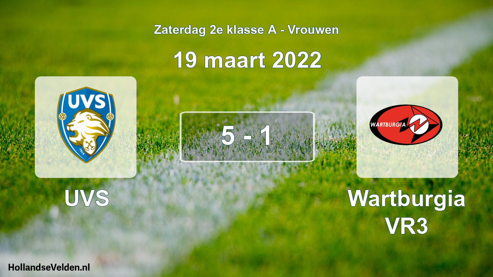 Total number of matches played: UVS - Wartburgia VR3 5 - 1 (19 March 2022)