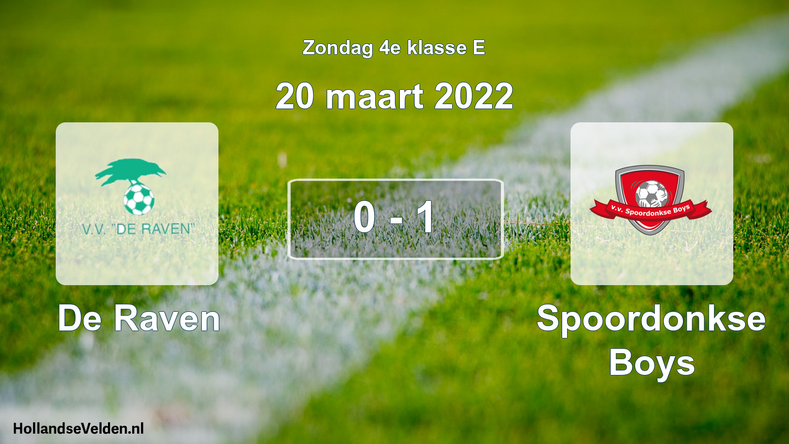 Total number of matches played: De Raven - Spoordonkse Boys 0 - 1 (20 March 2022)