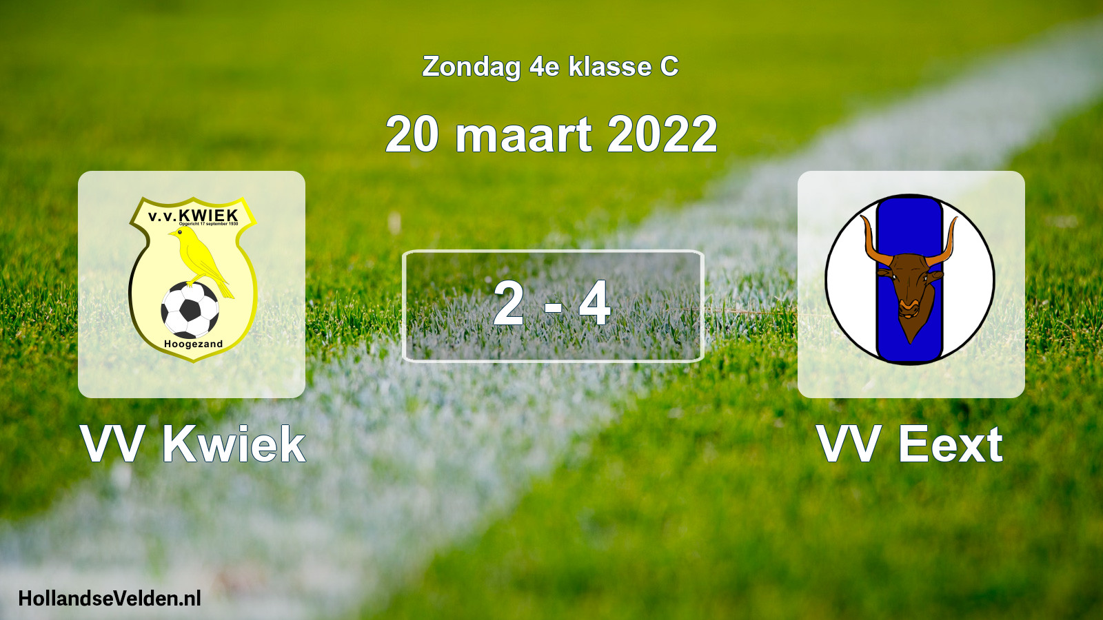 Total number of matches played: VV Kwiek - VV Eext 2 - 4 (20 March 2022)