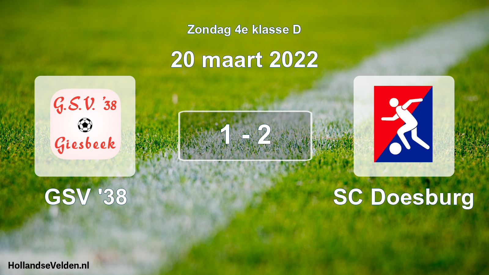 Total number of matches played: GSV '38 - SC Doesburg 1 - 2 (20 March 2022)