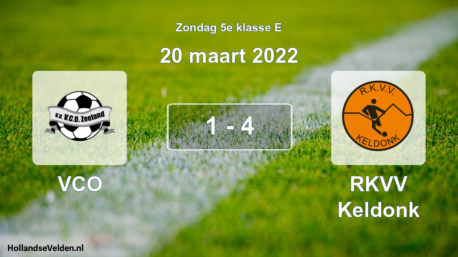 Total number of matches played: VCO - RKVV Keldonk 1 - 4 (20 March 2022)