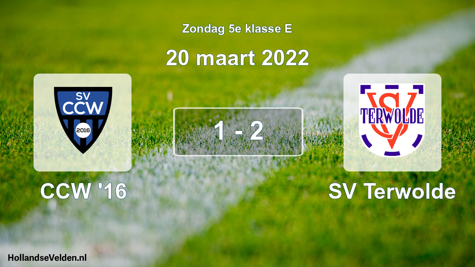 Total number of matches played: CCW '16 - SV Terwolde 1 - 2 (20 March 2022)