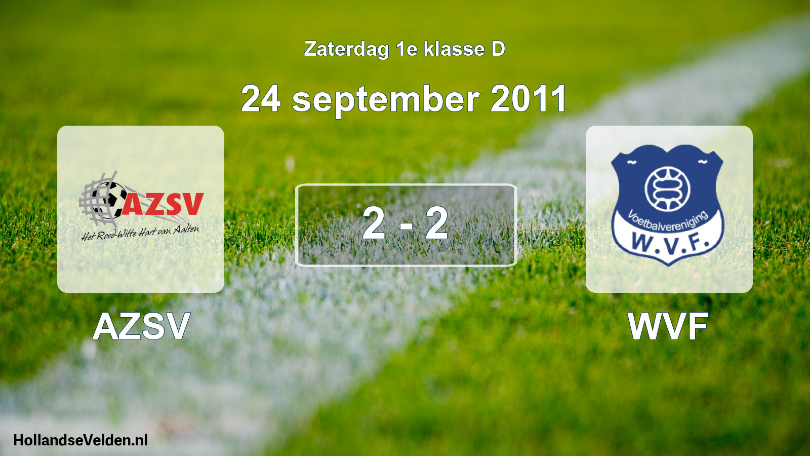 Total number of matches played: AZSV - WVF 2 - 2 (24 September 2011)