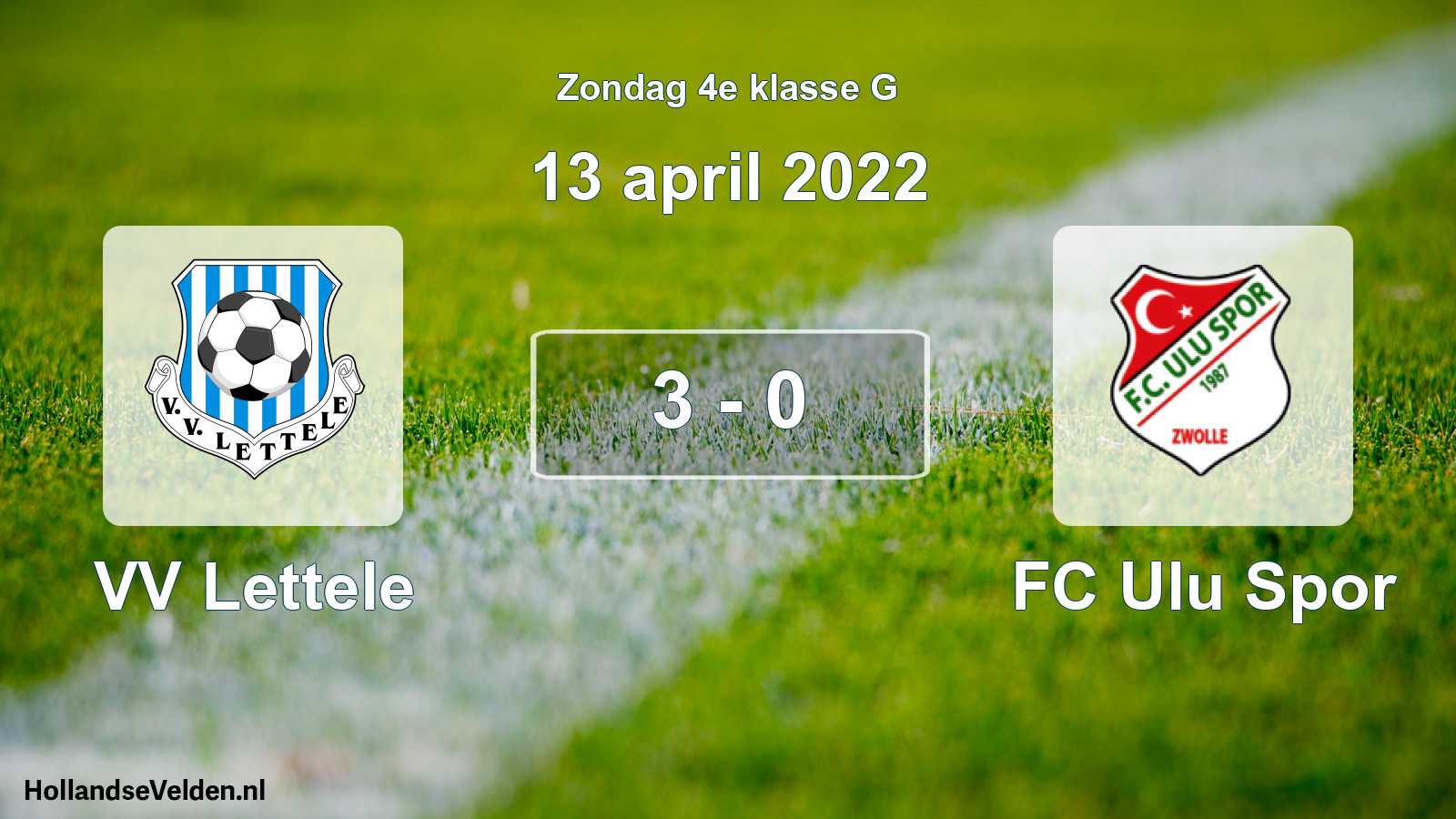 Total number of matches played: VV Lettele - FC Ulu Spor 3 - 0 (13 April 2022)