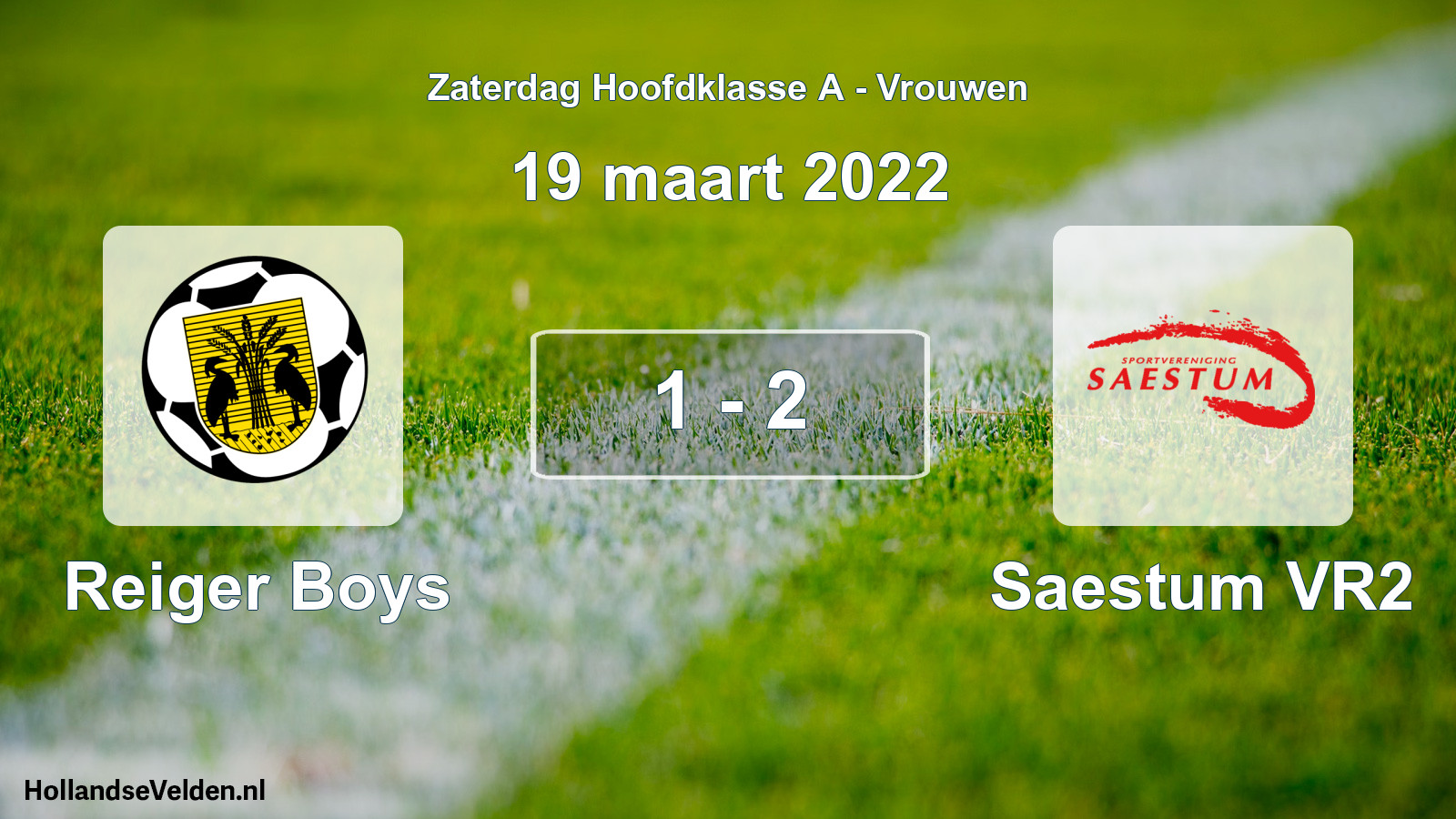 Total number of matches played: Reiger Boys - Saestum VR2 1 - 2 (19 March 2022)