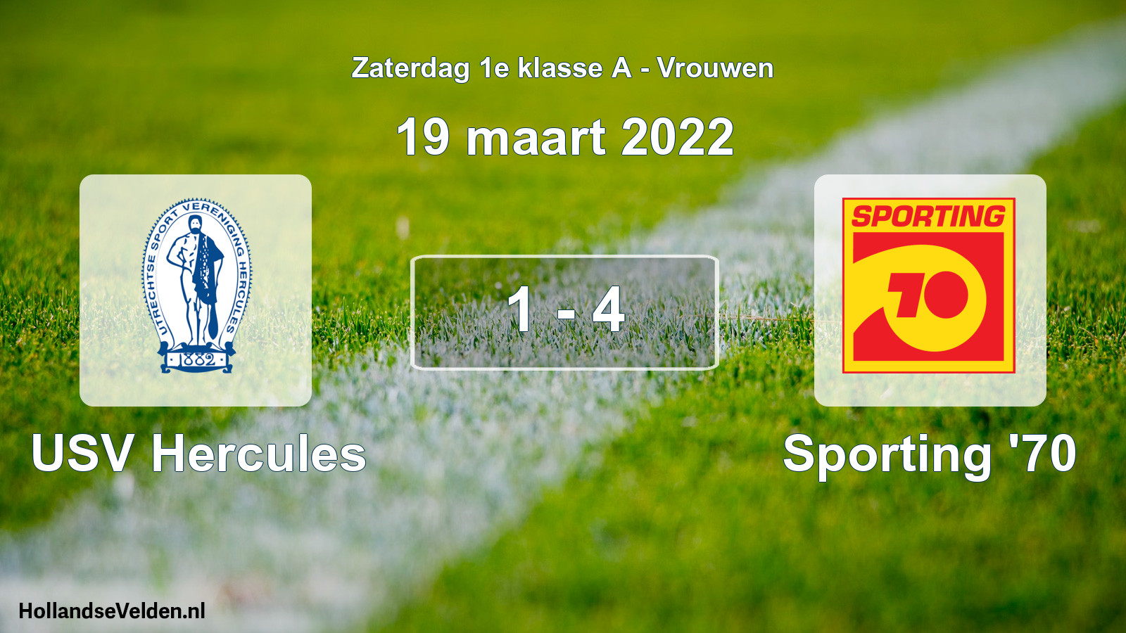 Total number of matches played: USV Hercules - Sporting '70 1 - 4 (19 March 2022)